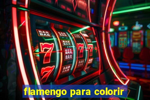 flamengo para colorir